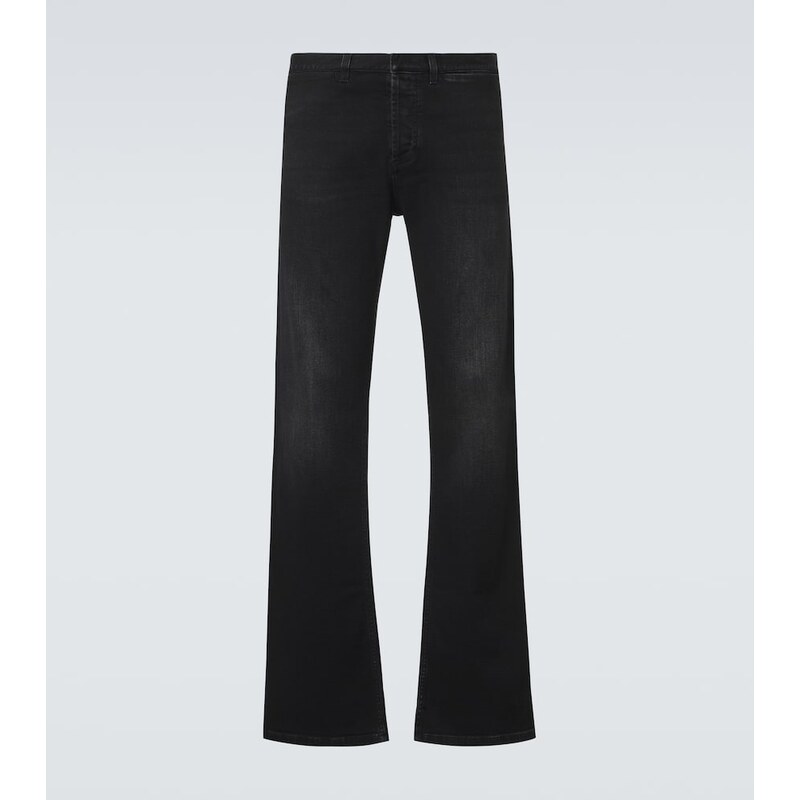 Gucci Web Stripe flared jeans