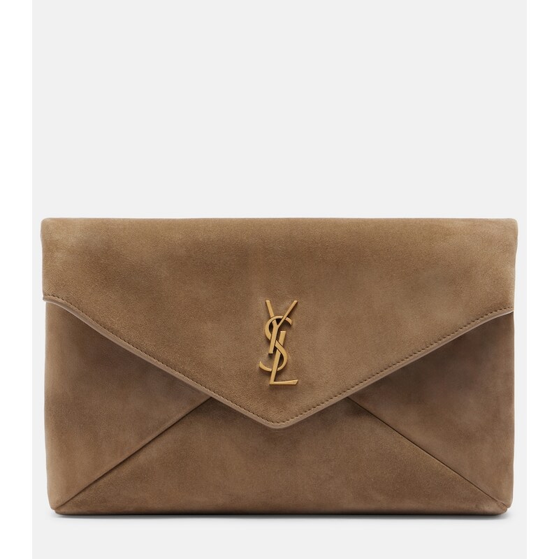 Saint Laurent Cassandre kabelka z kůže v barvě New Lt Cumin