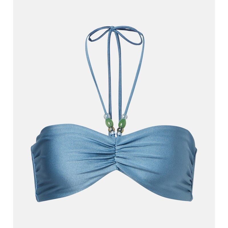 Jade Swim Zoe ruched bikini top