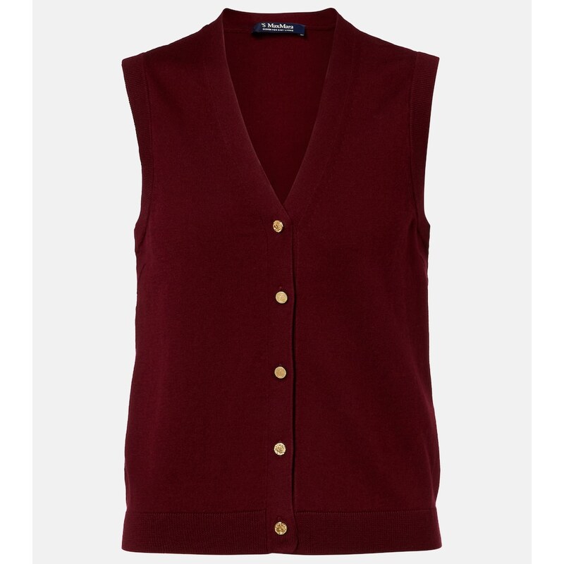 S Max Mara Cotton and silk vest