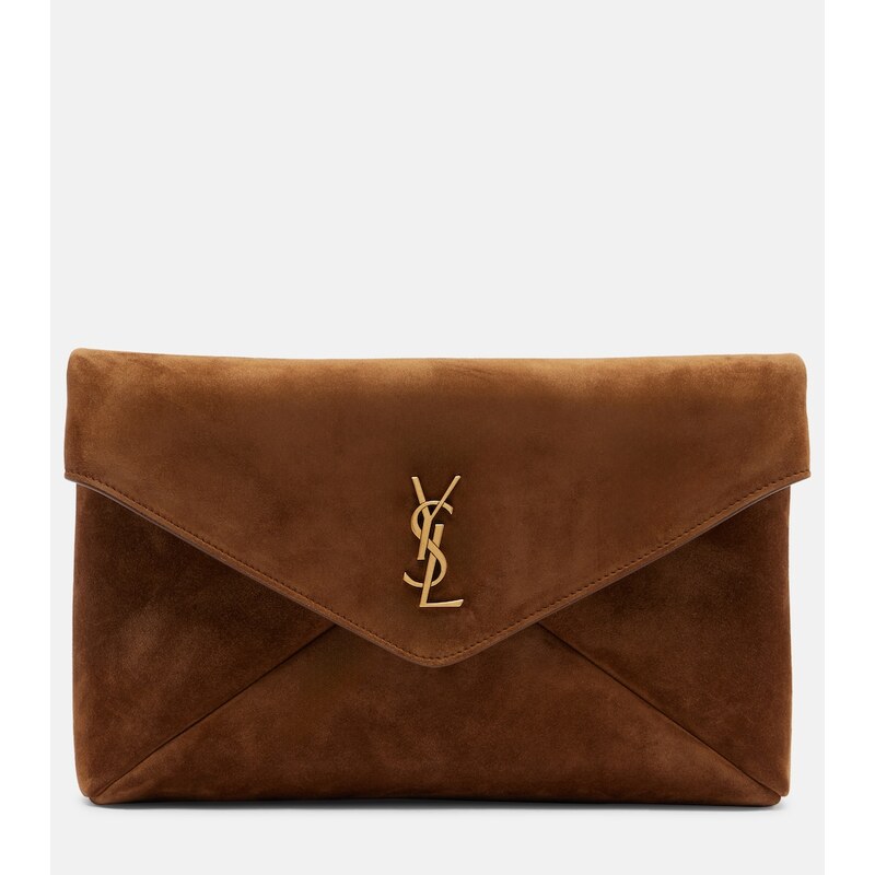 Saint Laurent Cassandre kabelka z kůže ve výrazném odstínu Orange Caramel Cogn