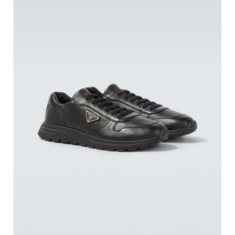 Prada Prax 2.0 tenisky z kůže černé barvy
