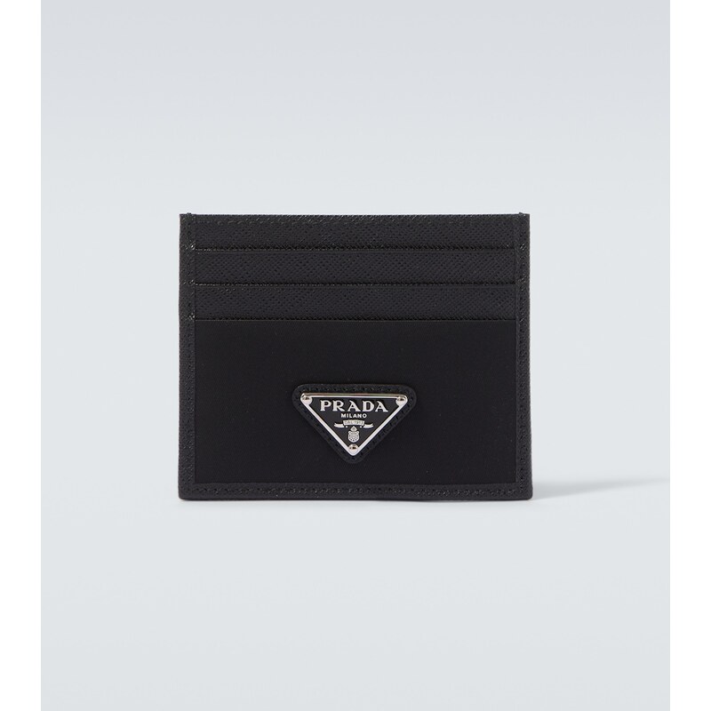 Prada Re-Nylon and Saffiano leather card holder