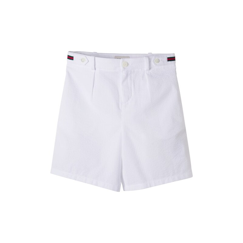 Gucci Kids Web Stripe cotton Bermuda shorts