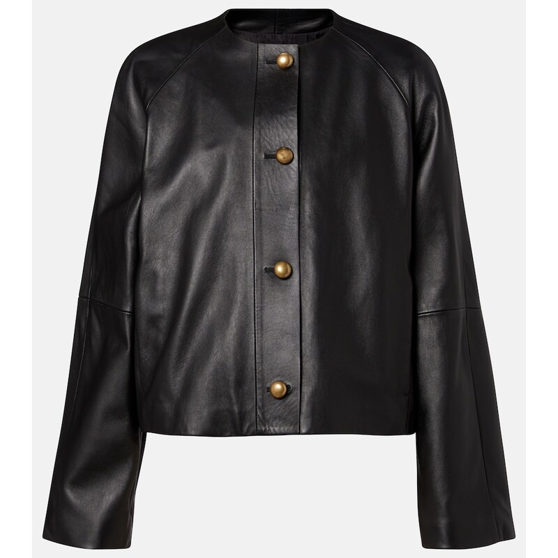 Max Mara Bouquet leather jacket