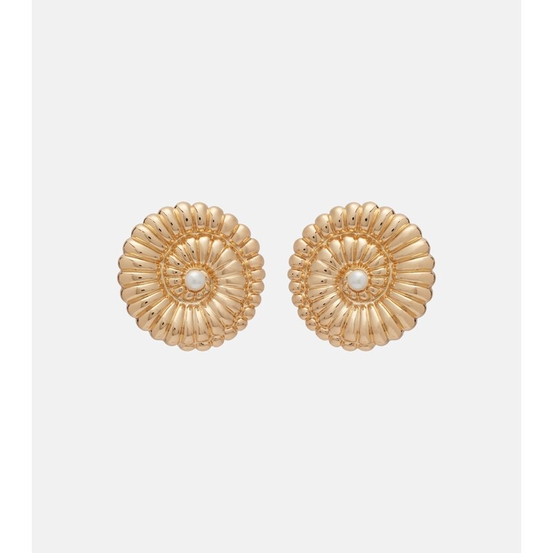 Self-Portrait Faux pearl-embellished earrings