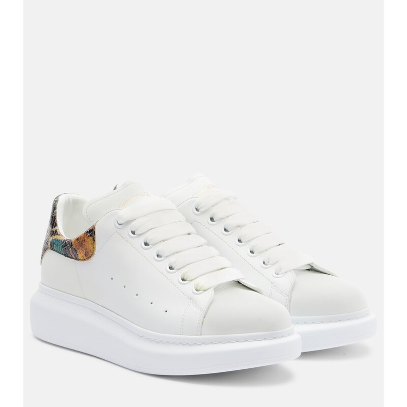 McQueen Oversized leather sneakers