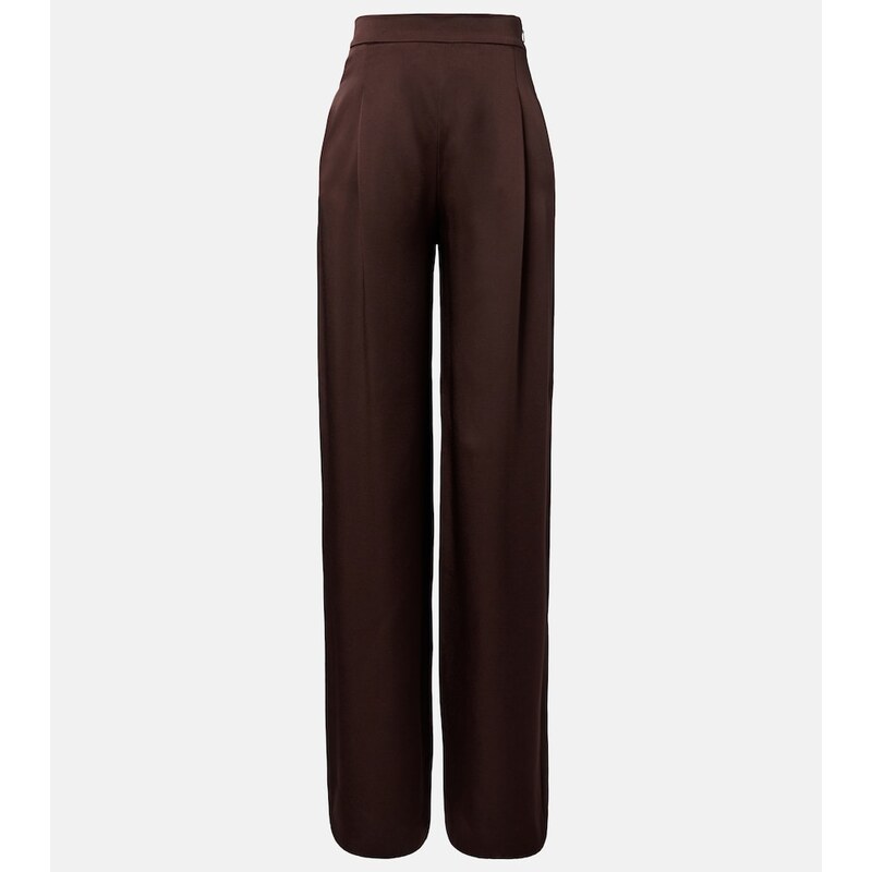 Max Mara Elegante satin wide-leg pants