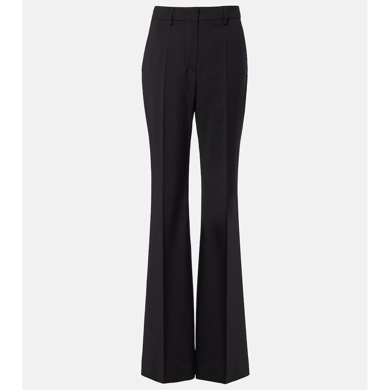 Sportmax Virgin wool flared pants