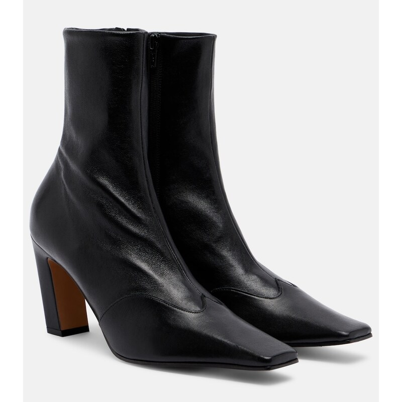 Khaite Nevada leather ankle boots