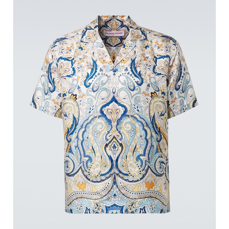 Orlebar Brown Maitan paisley silk shirt