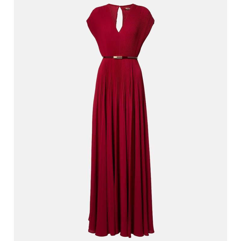Max Mara Elegante plissÃ georgette gown