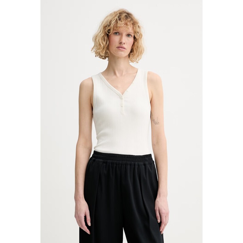 Calvin Klein top dámský bavlněný s elastanem