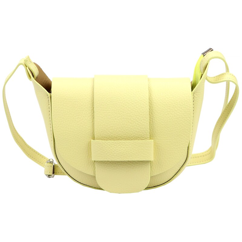 Kožená crossbody kabelka Luka 25-049 DL žlutá