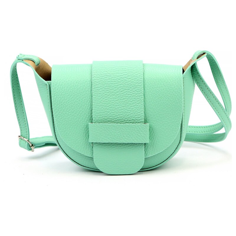 Kožená crossbody kabelka Luka 25-049 DL mentolová
