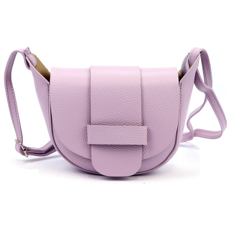 Kožená crossbody kabelka Luka 25-049 DL fialová