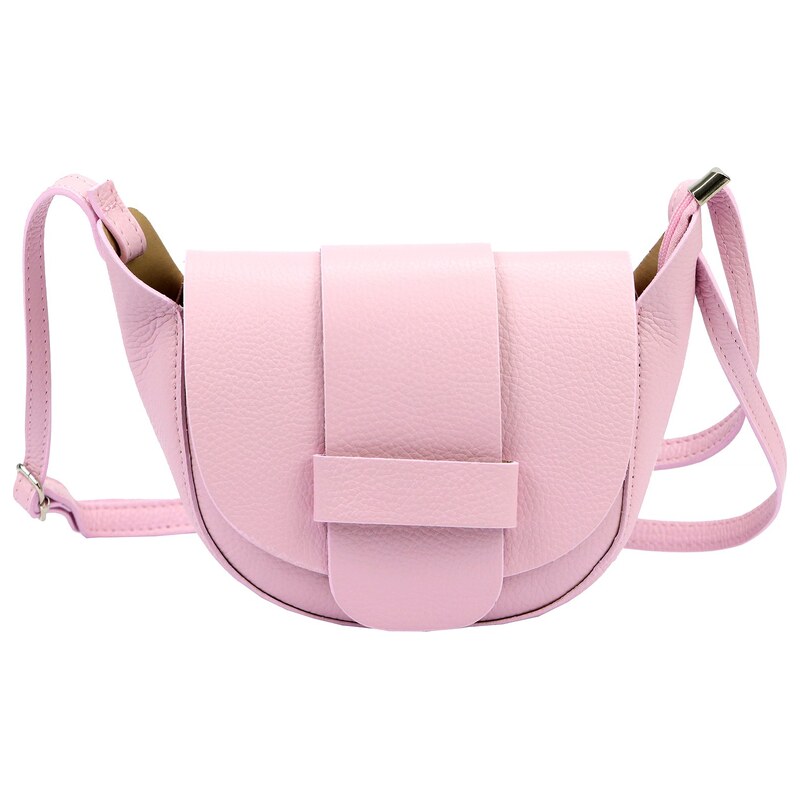 Kožená crossbody kabelka Luka 25-049 DL růžová
