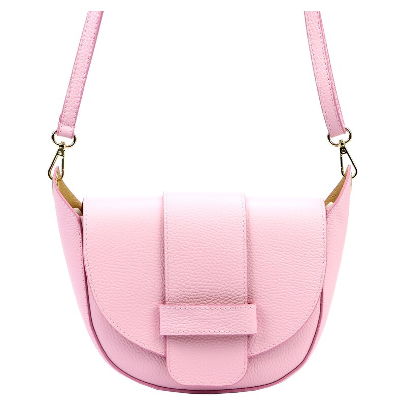 Kožená crossbody kabelka Luka 25-049 D DL růžová
