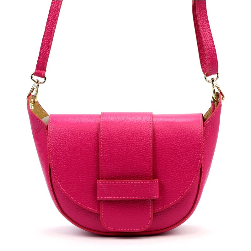 Kožená crossbody kabelka Luka 25-049 D DL fuchsiová