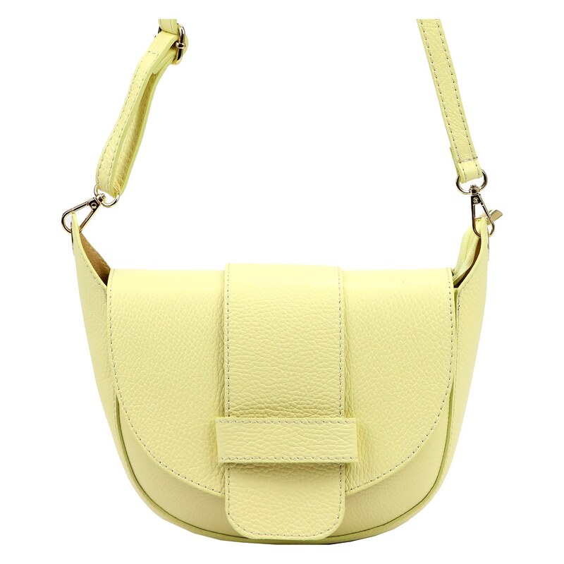 Kožená crossbody kabelka Luka 25-049 D DL žlutá