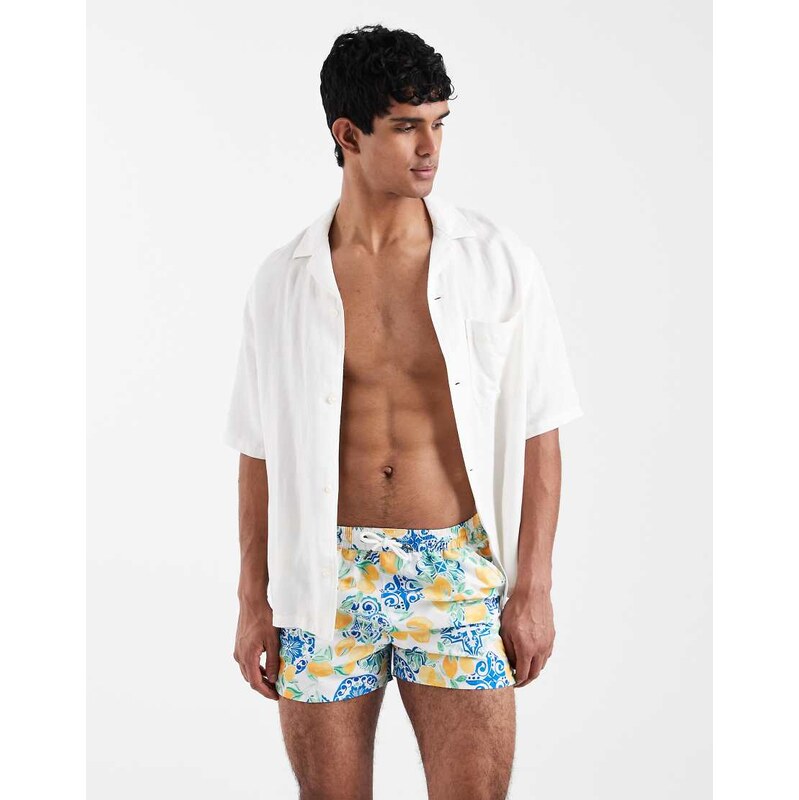 Aray lemon print swim short in multi
