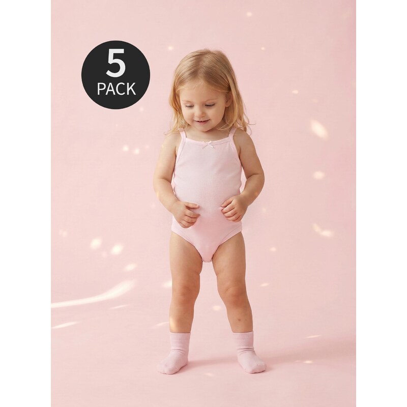 Sinsay - Bavlněné body na ramínka 5 pack - krémová