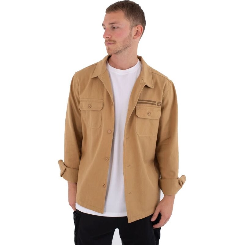 KOŠILE HURLEY Kraft L/S - béžová -