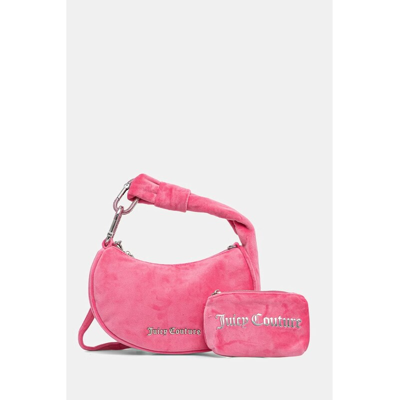 Juicy Couture hobo kabelka dámská velurová Blossom