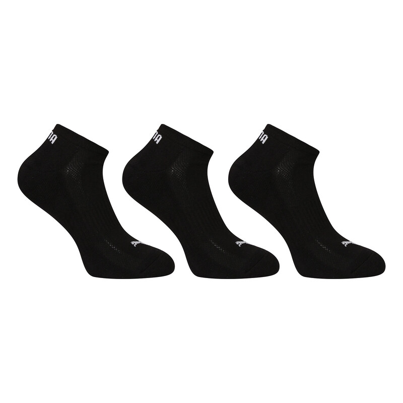 3PACK ponožky Puma nízké černé (701231276 001)