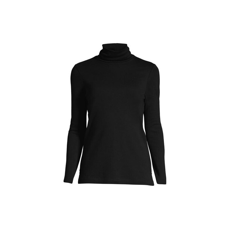Shaped Supima Long Sleeve Roll Neck, Women, size: L, regular,