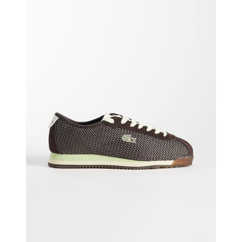 Lacoste Club-Low logo trainers in brown