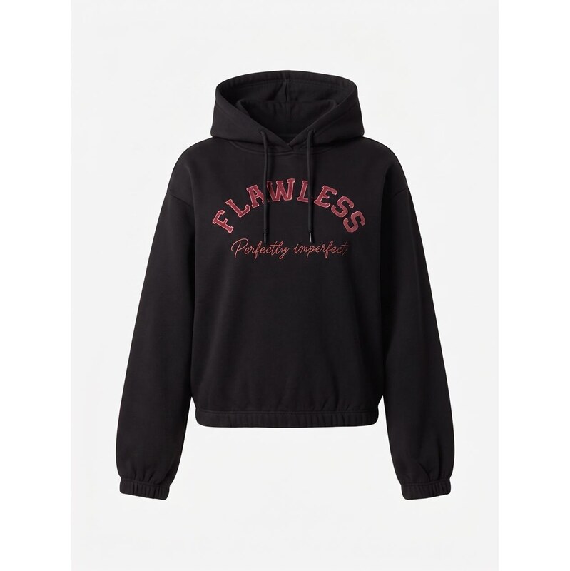 Dámská mikina s kapucí Boxy černá Only OnlVictory LS Boxy String Hood