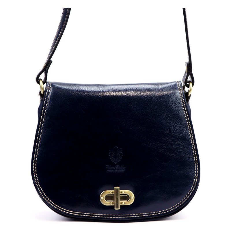 Kožená crossbody kabelka Florence 59 modrá