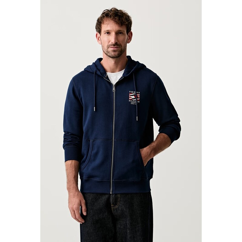 Tommy Hilfiger mikina s kapucí pánská bavlněná