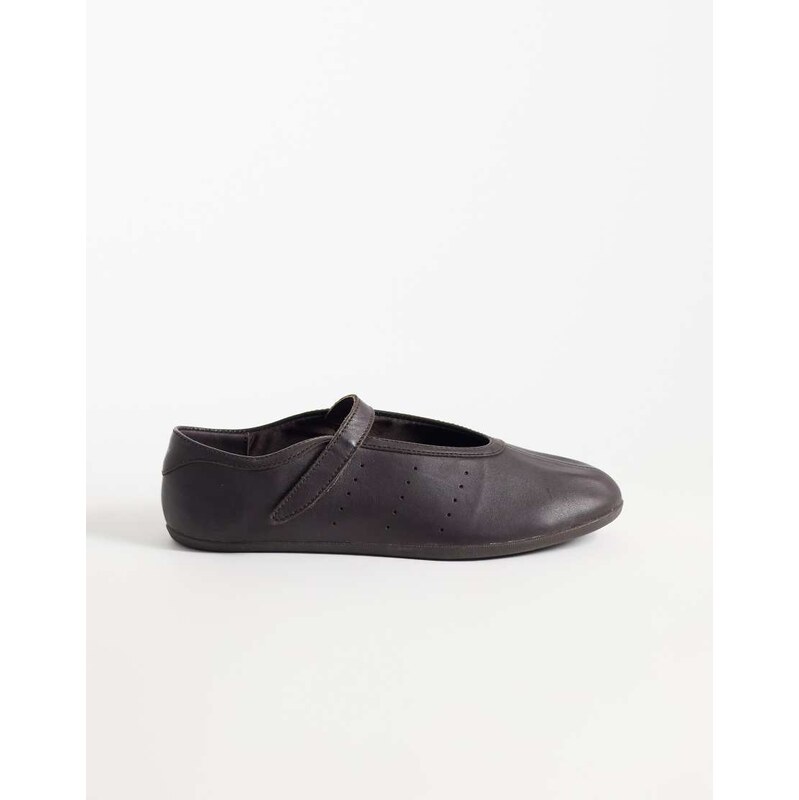 adidas Originals Stan Smith ballet flat in dark brown
