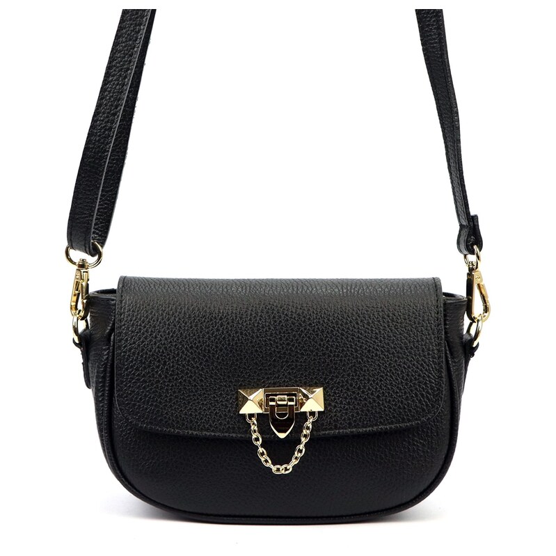 Luka Kožená crossbody kabelka 26-125 DL černá