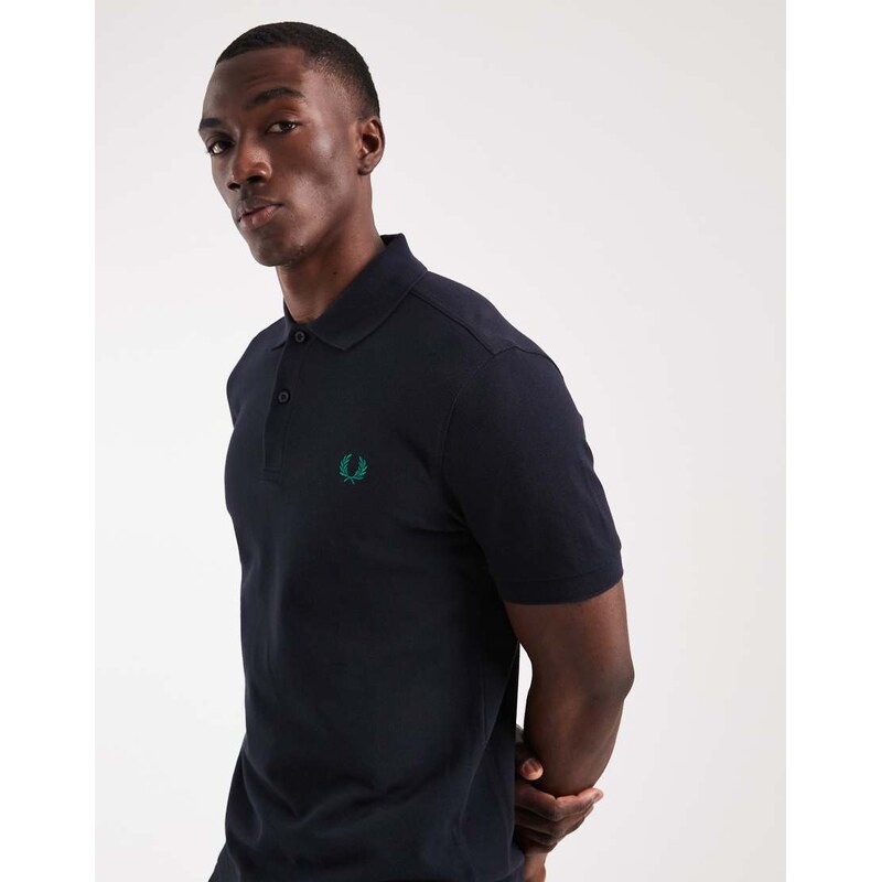 Fred Perry short sleeve polo shirt in navy