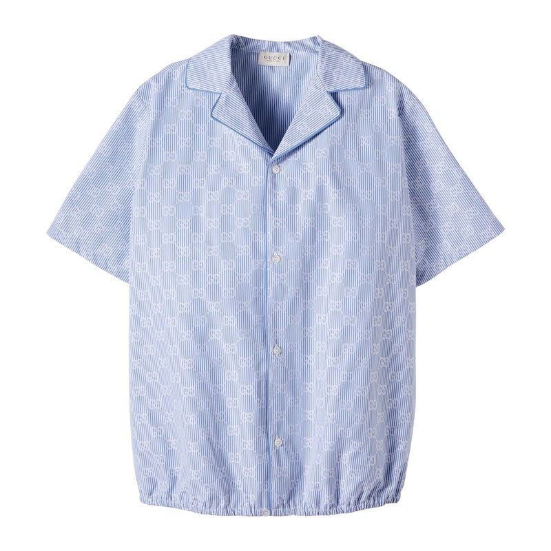Gucci Kids GG cotton poplin shirt