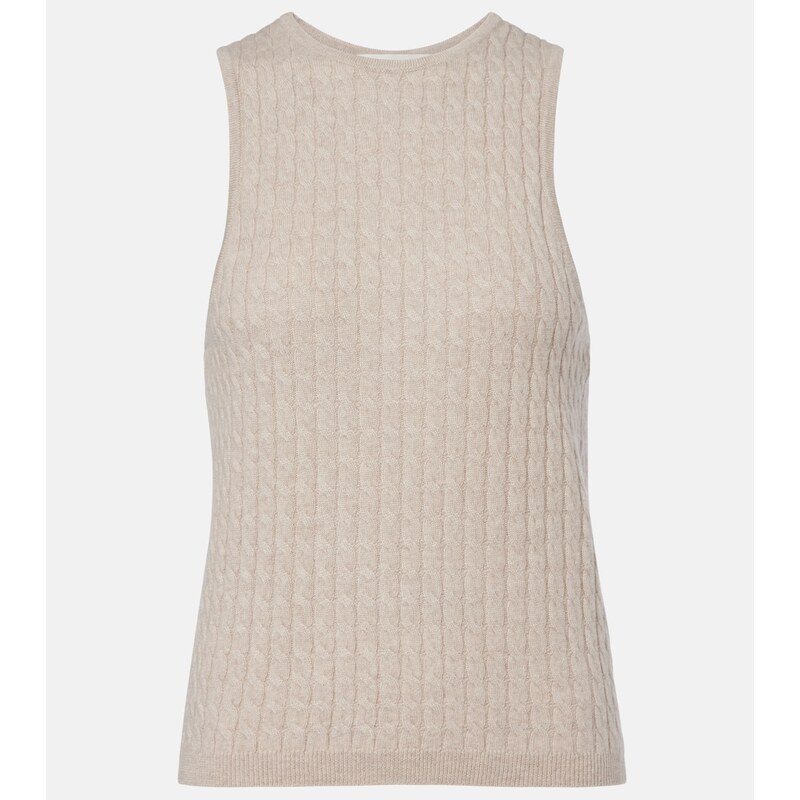 Lisa Yang Iora cable-knit cashmere tank top