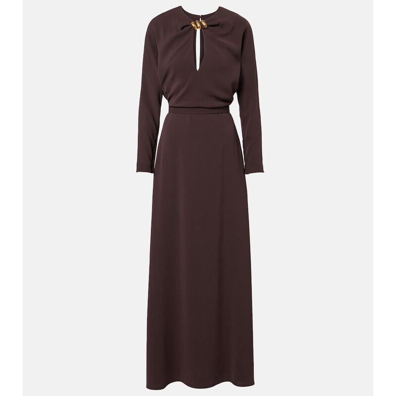Max Mara Embellished cady maxi dress