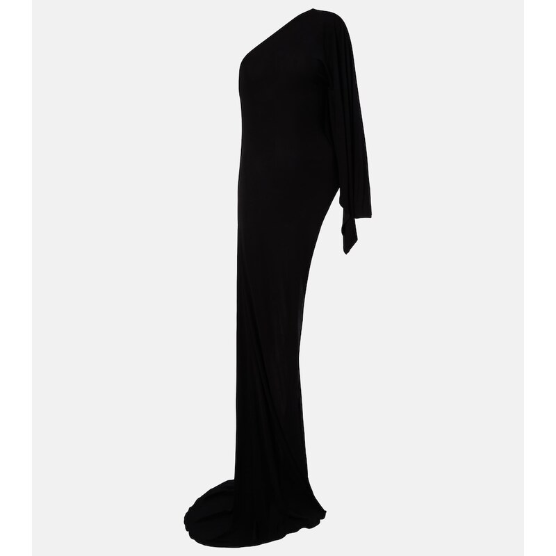 Gucci Asymmetric jersey maxi dress