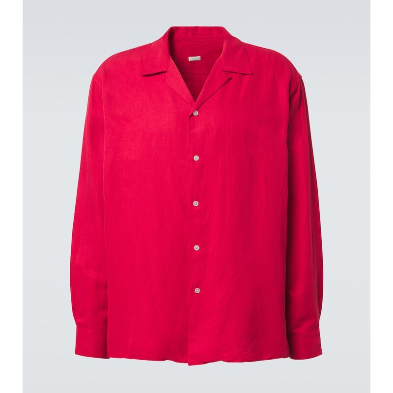 A.Presse Vintage silk and linen shirt