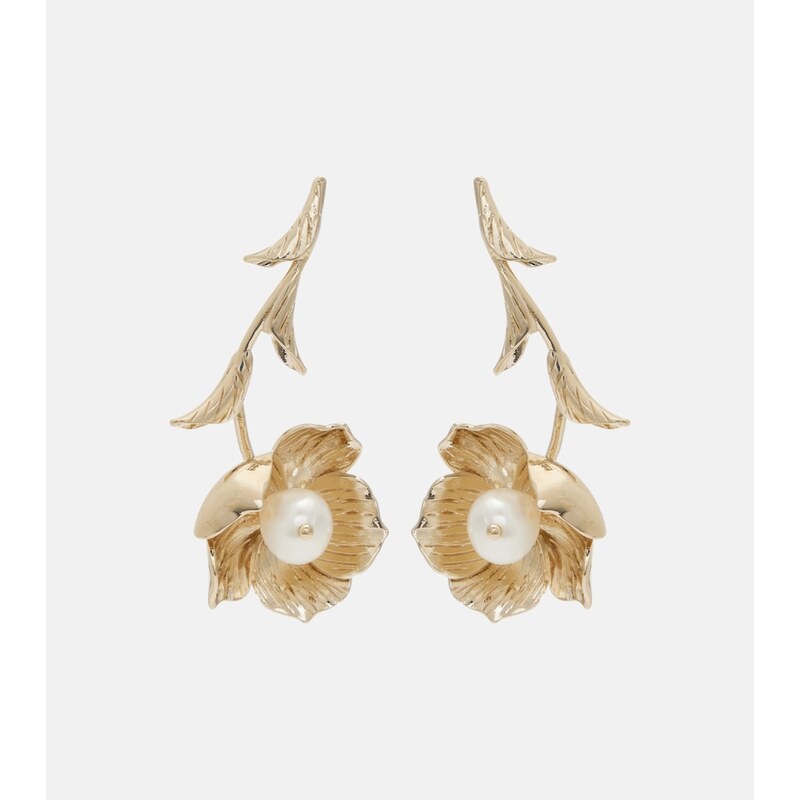 Erdem Embellished drop earrings