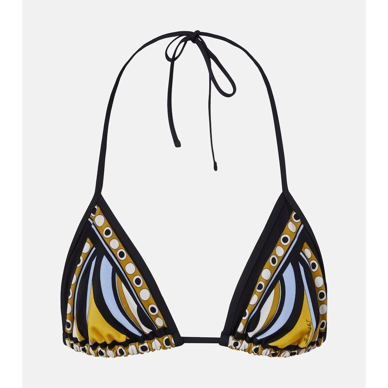 La DoubleJ Sanctuary printed bikini top