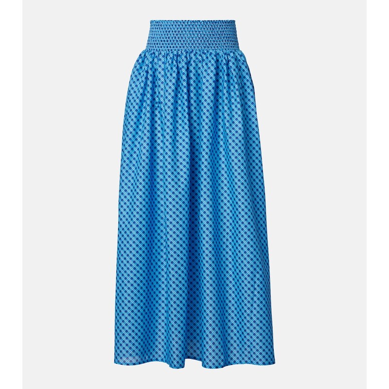 Montce Millie plaid cotton maxi skirt