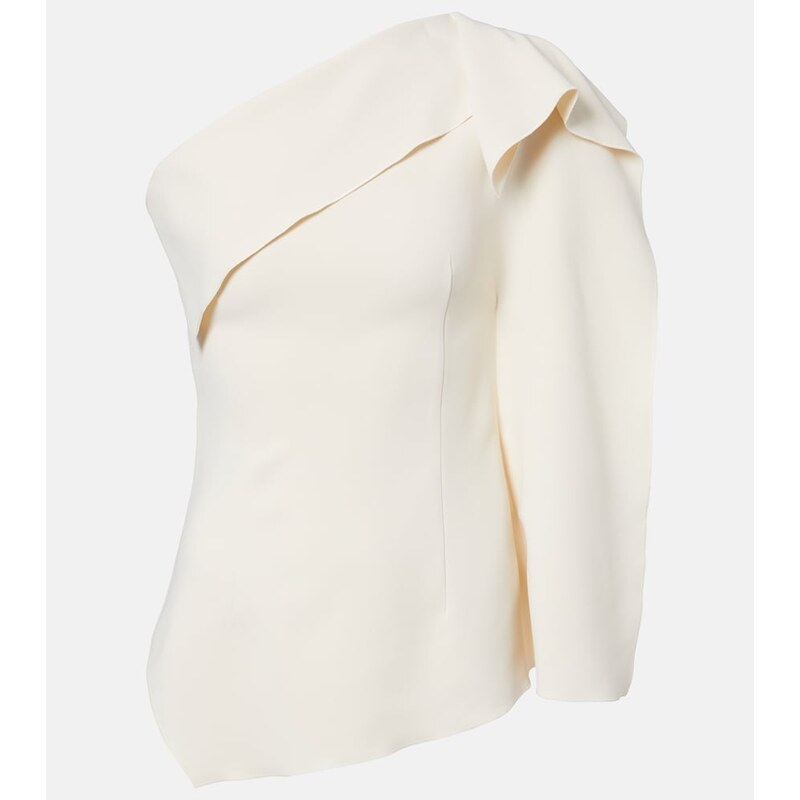 Fforme Lavinia draped one-shoulder top