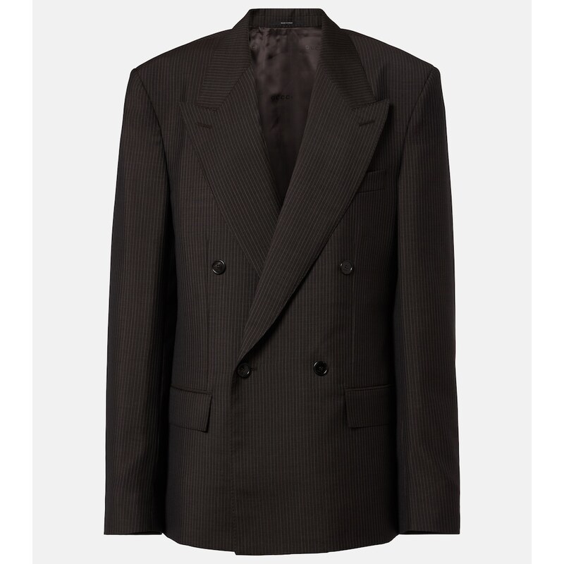 Gucci Pinstripe wool and mohair blazer