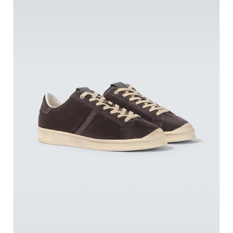 Jil Sander Suede tenisky v barvě Magnet