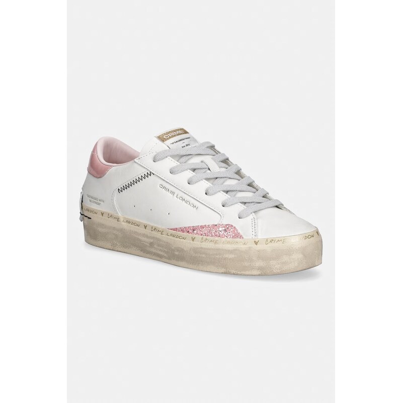 Crime London SK8 DELUXE WEDGE sneakers boty dámské kožené