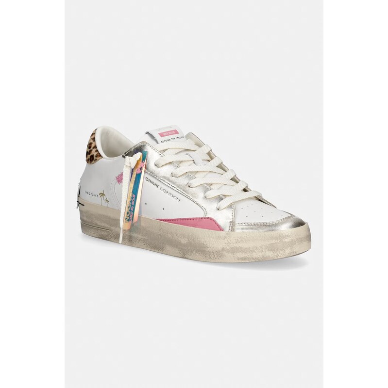 Crime London SK8 DELUXE WEDGE sneakers boty dámské kožené